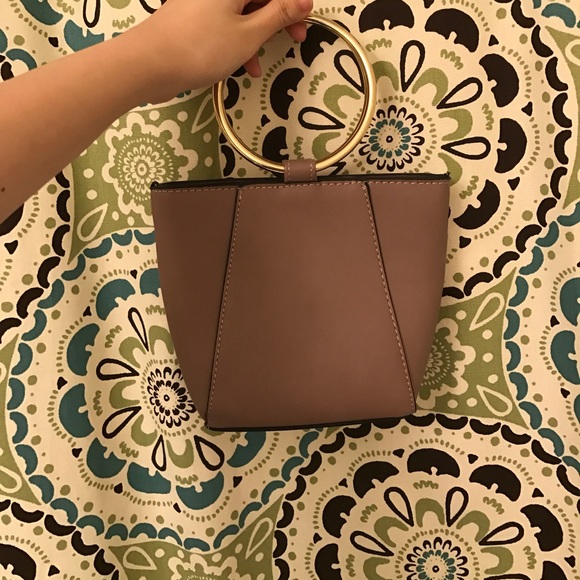 Mauve mini purse with loops - Picture 1 of 3